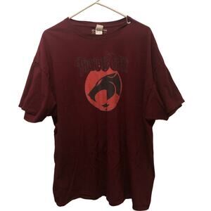 Thundercats T Shirt Burgundy Men’s Logo  Size 2xl Graphic Tee Cartoon Network